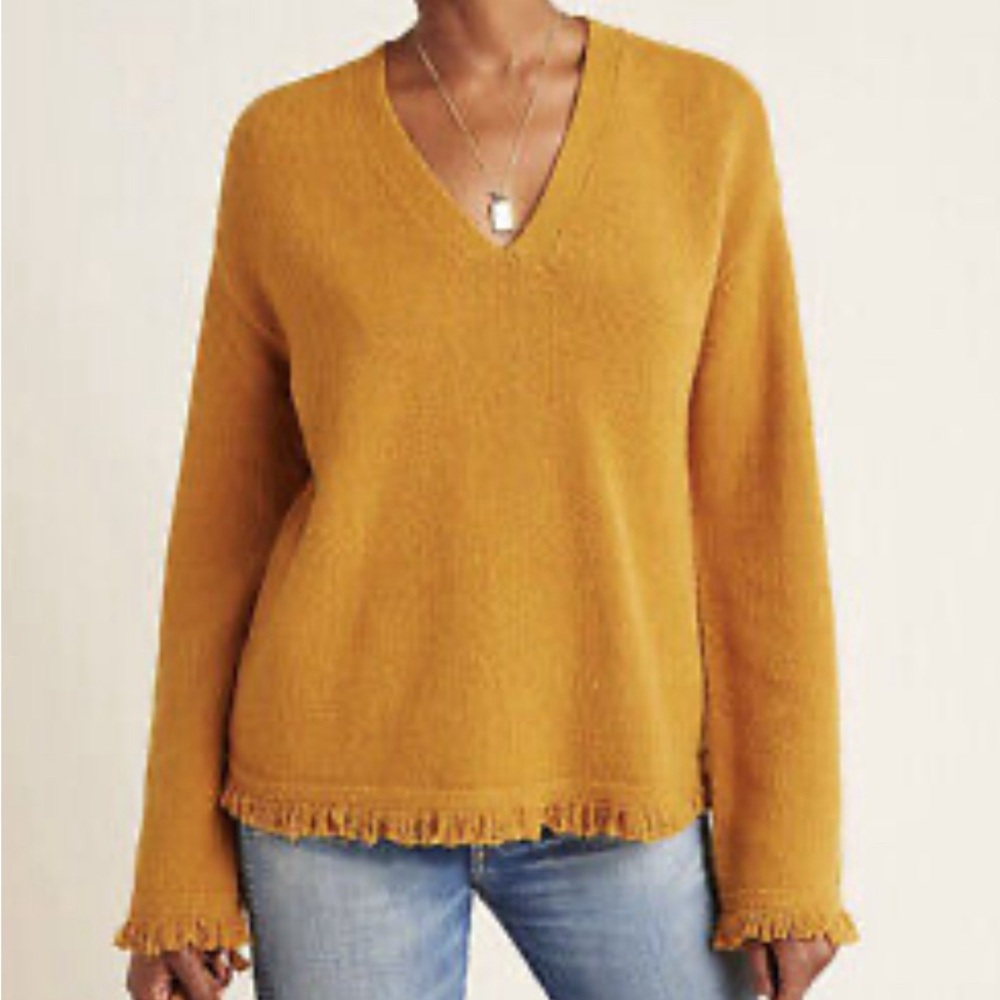 Anthropologie v-neck sweater EUC